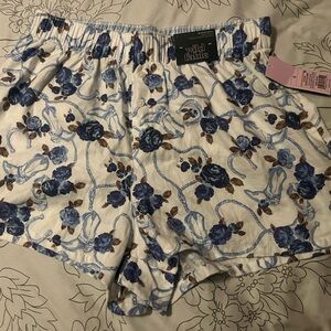 Floral Print boxer pijama shorts